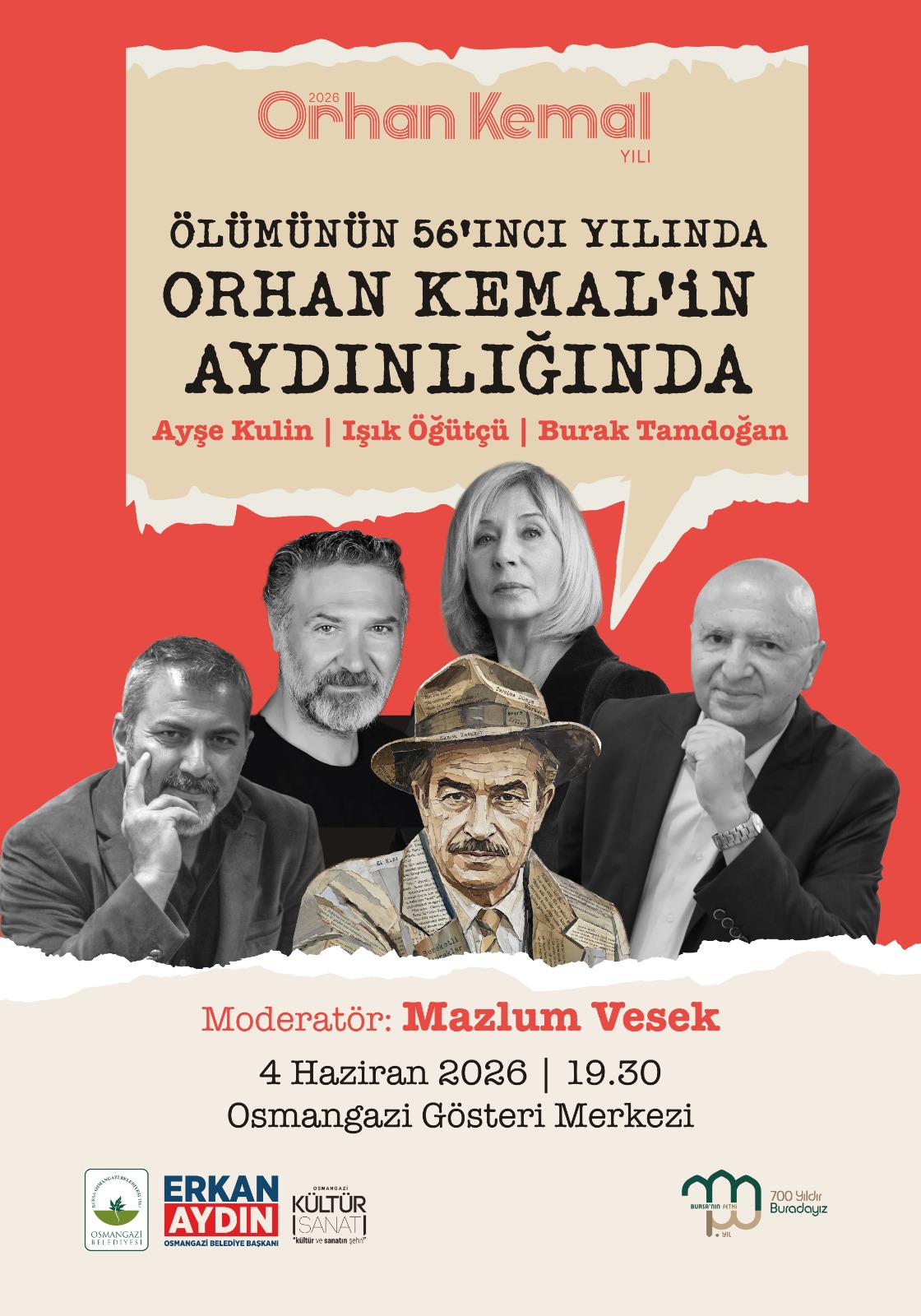 Osmangazi Belediyesi’nden Orhan Kemal’e Anlamlı Vefa