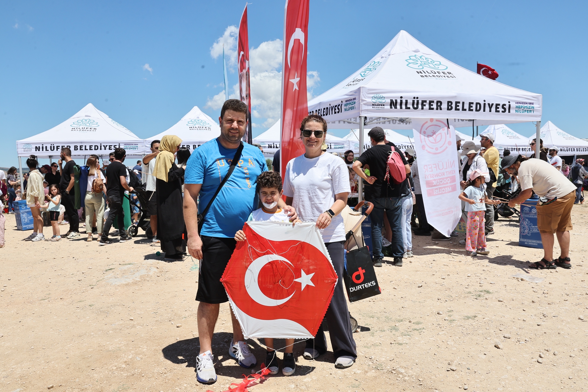 Nilüfer’de gökyüzü uçurtmalarla renklendi