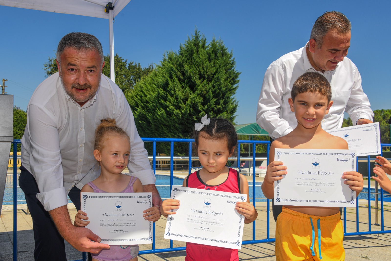 Osmangazi’de Yüzme Eğitimi Sertifikayla Taçlandı