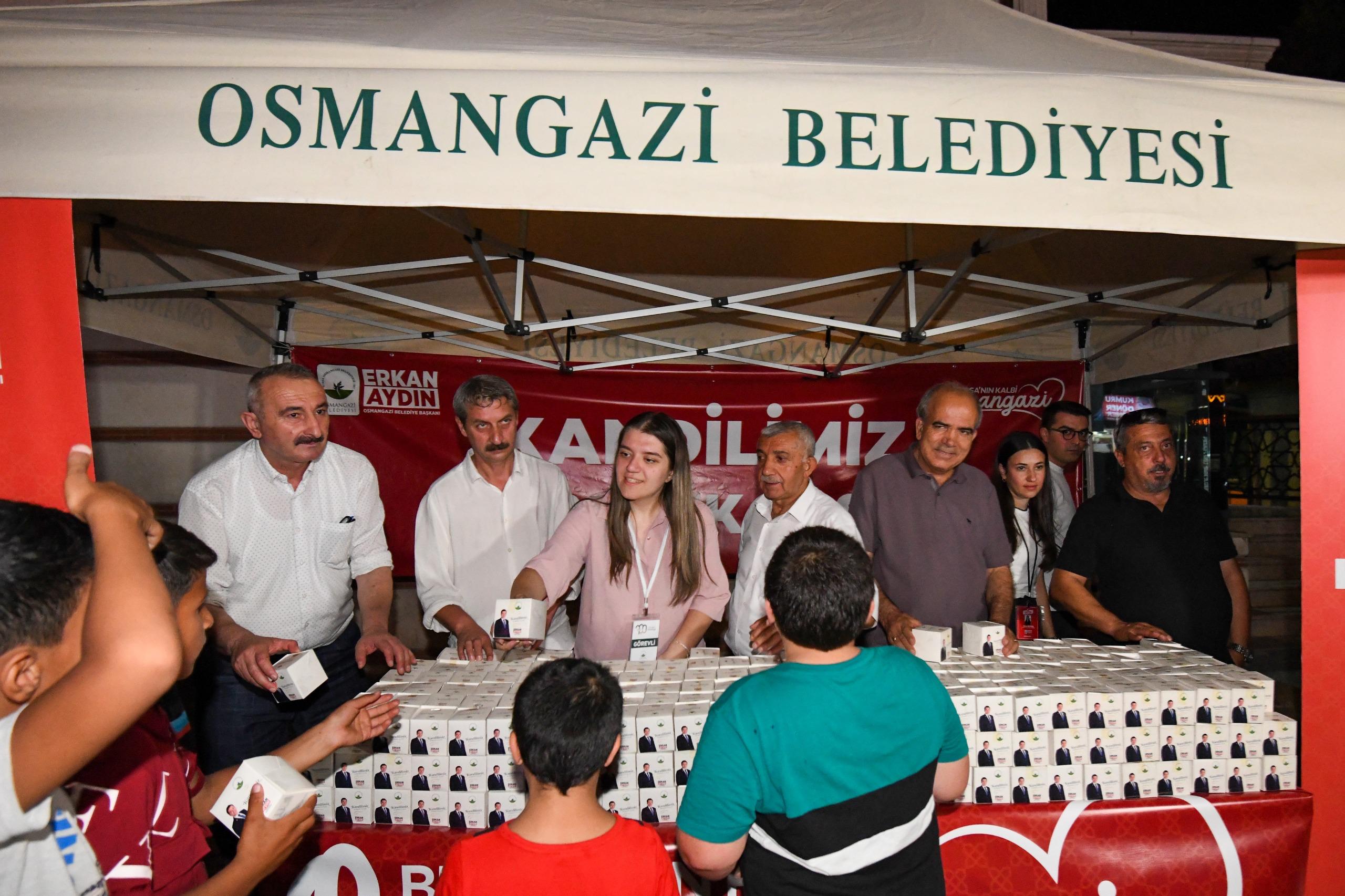Osmangazi Belediyesi’nden Mevlit Kandili’nde Geleneksel İkram