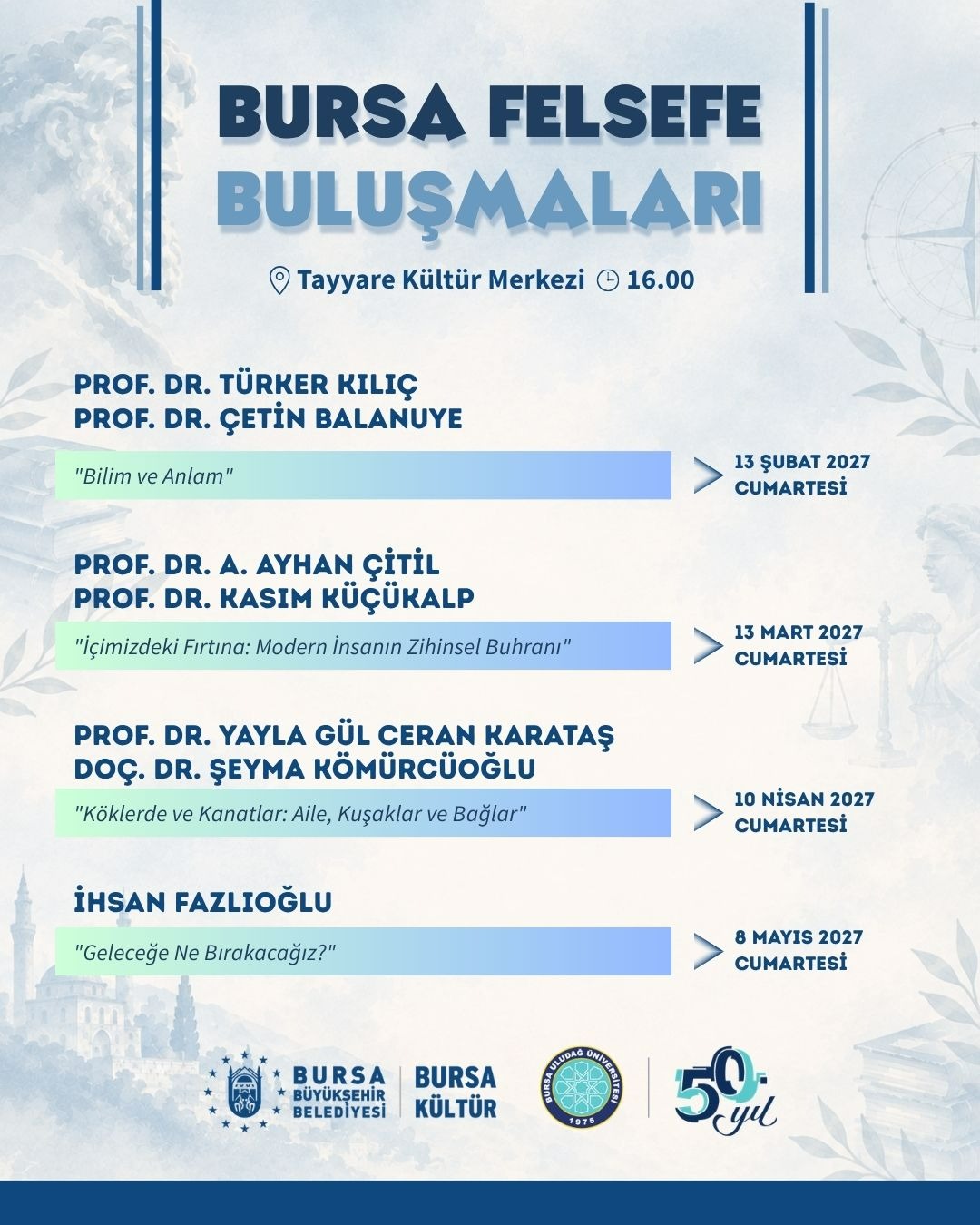 “Bursa Felsefe Buluşmaları” başlıyor