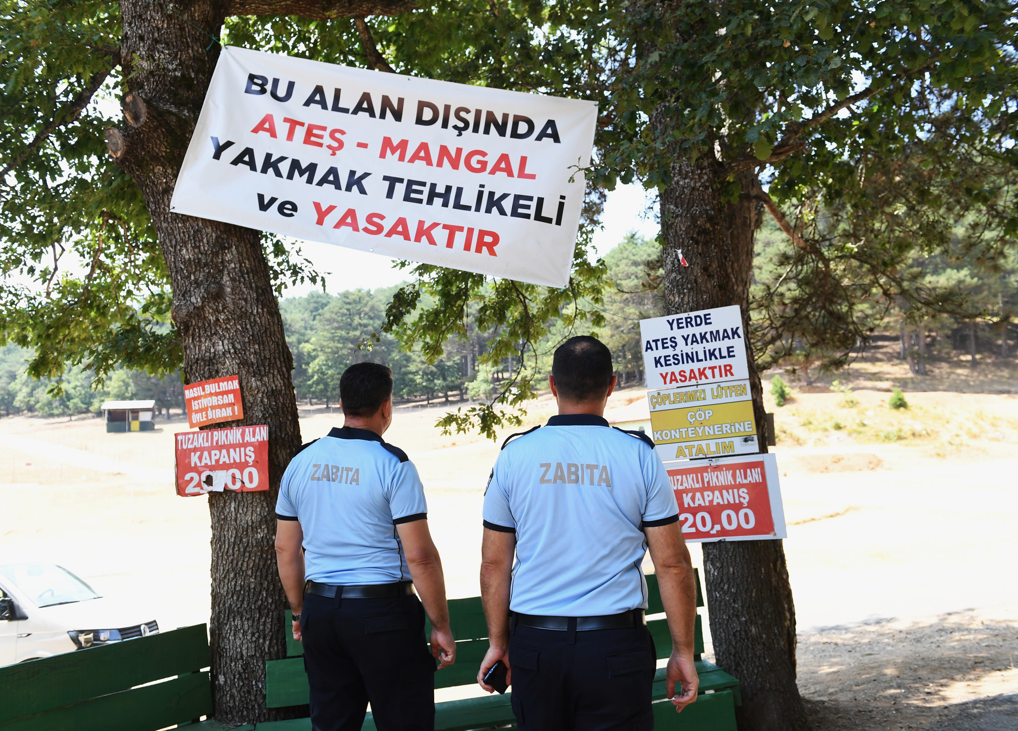 Zabıta ekipleri orman yangınlarını önlemek için denetimde