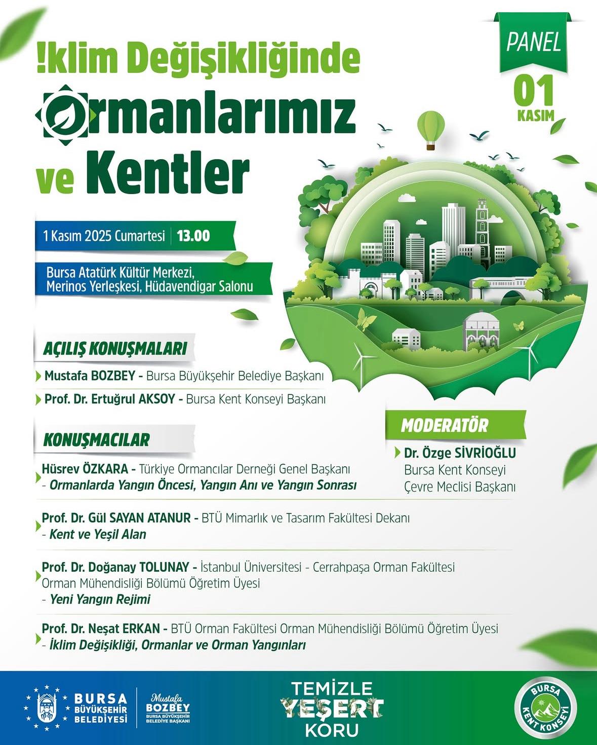 İklim değişikliği Bursa'da masaya yatırılacak