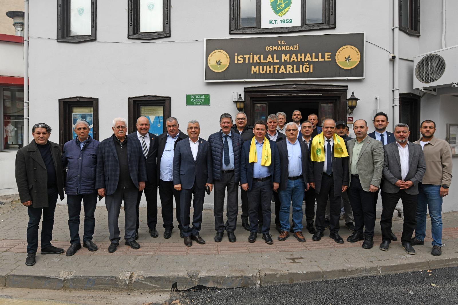 Başkan Erkan Aydın İstiklal Mahallesi’nde Vatandaşlarla Buluştu