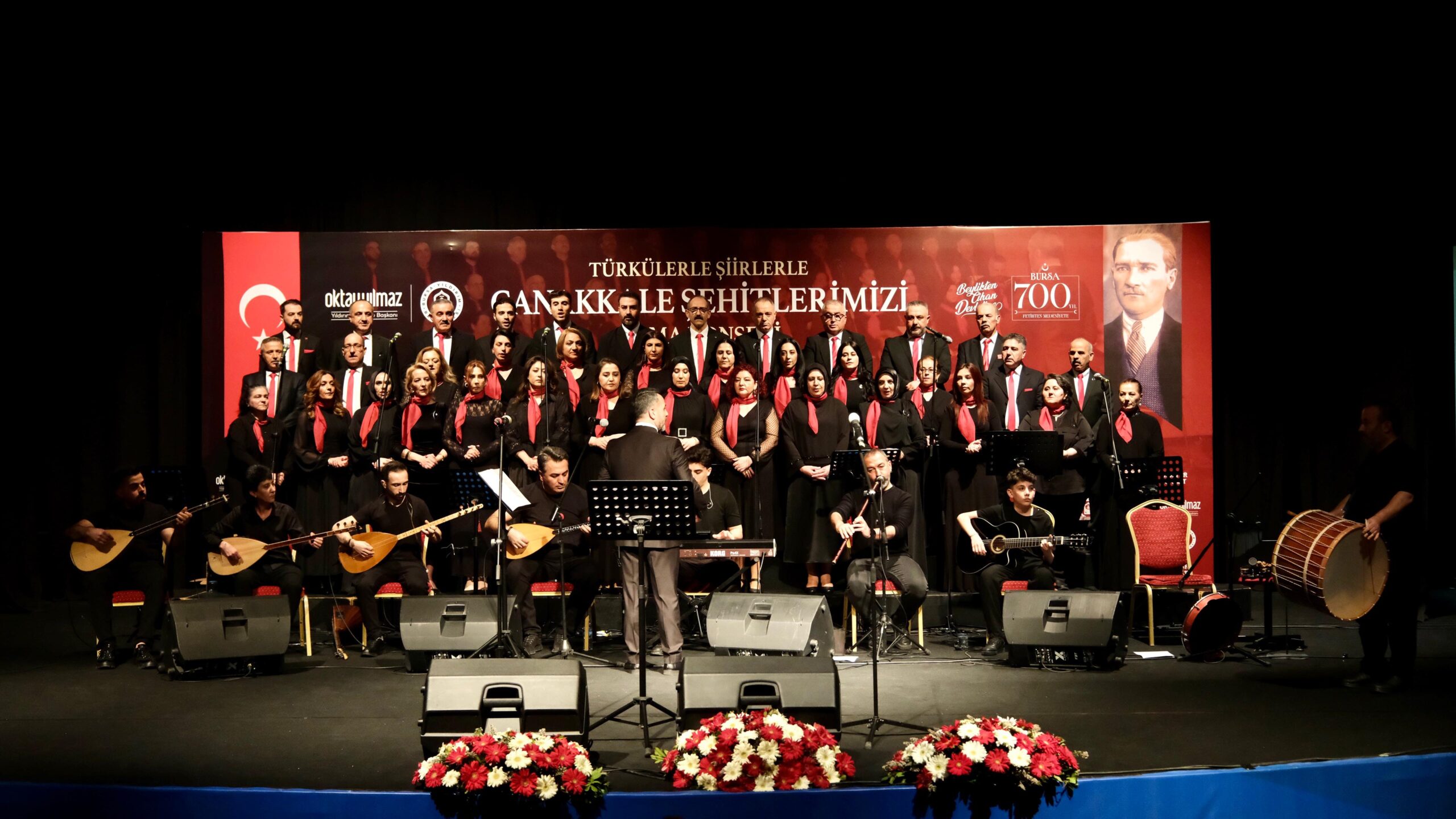 ÇANAKKALE RUHU TÜRKÜLERLE YAŞATILDI