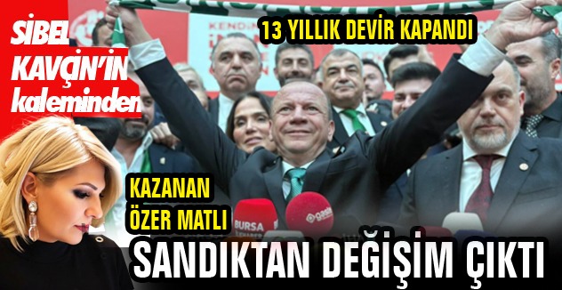 SANDIKTAN  DEĞİŞİM ÇIKTI
